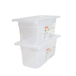 Gastronorm container + lid - GN1/3 HACCP - 150 mm - 5,5 L - Set of 2