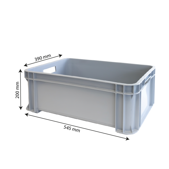 Stackable reinforced bin with handles 545 x 390 mm - 30 L and 45 L - 2 colours