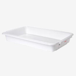 Divider tray with writable traceability area - 600 x 400 mm - white