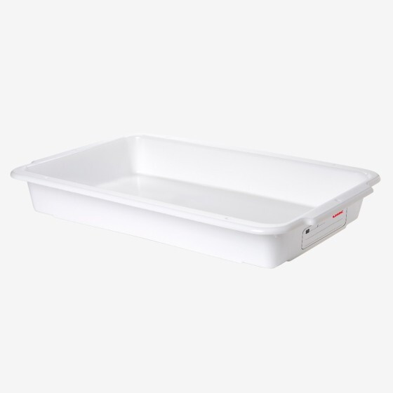 Divider tray with writable traceability area - 600 x 400 mm - white
