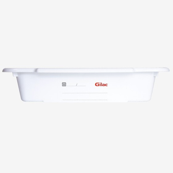 Divider tray with writable traceability area - 600 x 400 mm - white