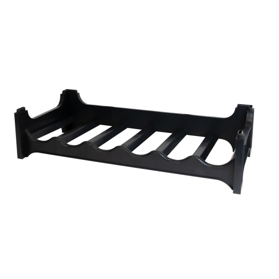 6-bottle rack 680 x 280 x 140 mm - black