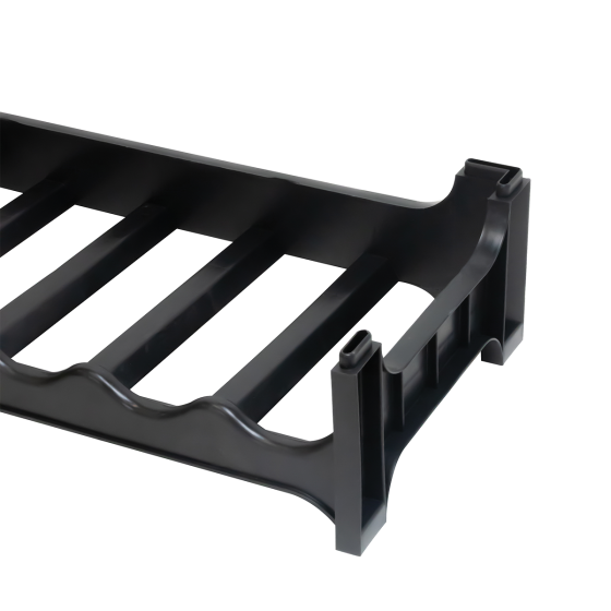 6-bottle rack 680 x 280 x 140 mm - black