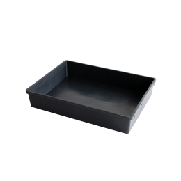 Eco-sustainable full seedling tray 565 x 425 x 80 mm - 15 L - black
