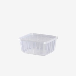Boîte plastique alimentaire avec couvercle Carty - lot de 25 - 3 formats