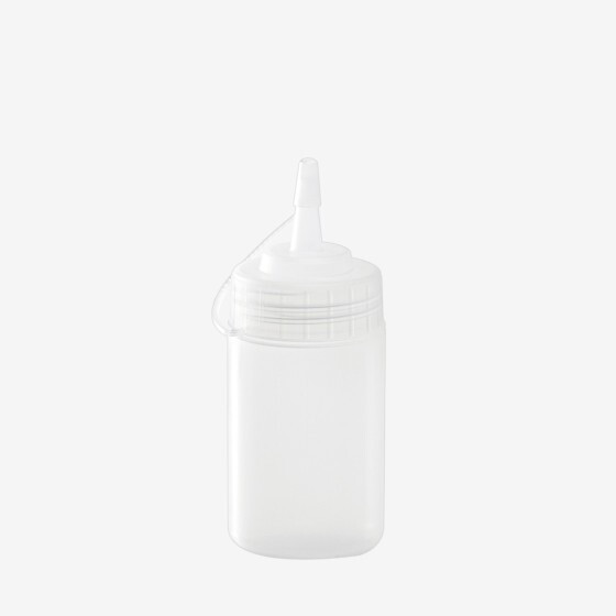 Wide-neck transparent sauce squeeze bottle – 6 sizes from 0.15 L to 1 L
