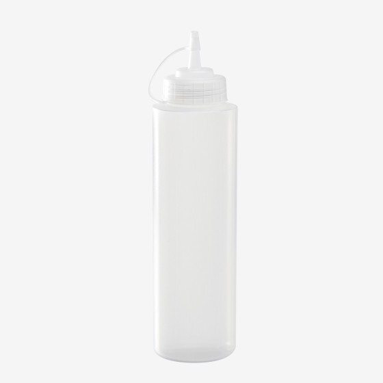 Biberon à sauce transparent col large – 6 formats de 0,15 L à 1 L
