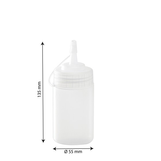 Biberon à sauce transparent col large – 6 formats de 0,15 L à 1 L
