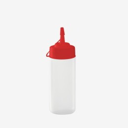 Biberon à sauce col large – bouchon couleurs HACCP – 0,25 L et 0,75 L
