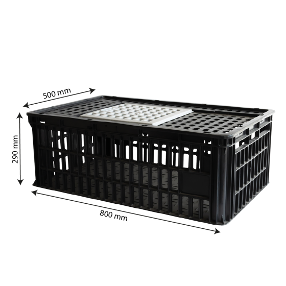 1-door sliding chicken cage 800 x 500