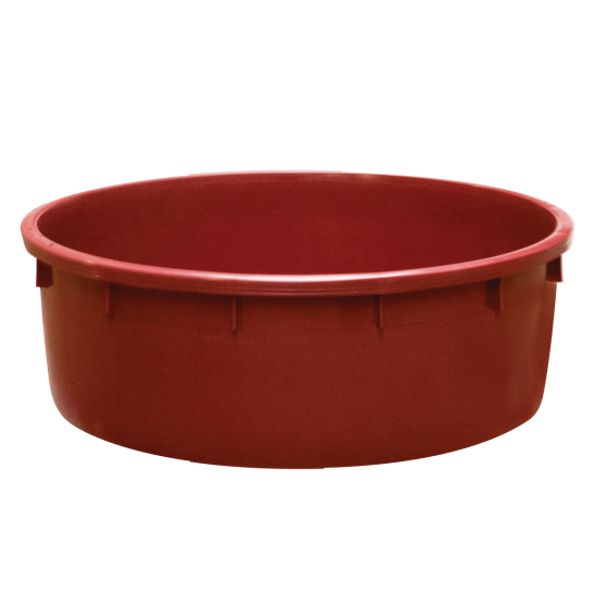 Baquet rond renforcé - de 110 L à 500 L - bordeaux