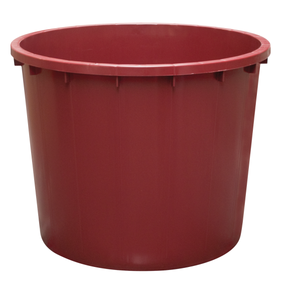 Baquet rond renforcé - de 110 L à 500 L - bordeaux