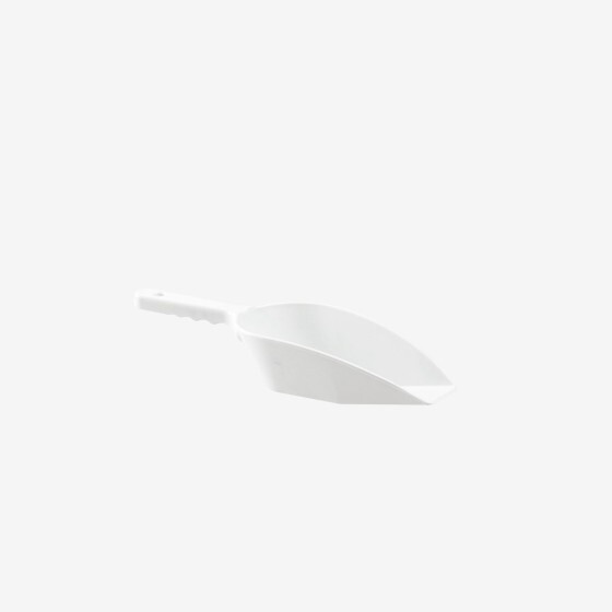 Pelle alimentaire plastique doseuse à fond plat - 3 formats (11, 26 et 45 cl) - blanc
