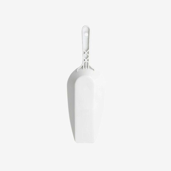 Pelle alimentaire plastique doseuse à fond plat - 3 formats (11, 26 et 45 cl) - blanc