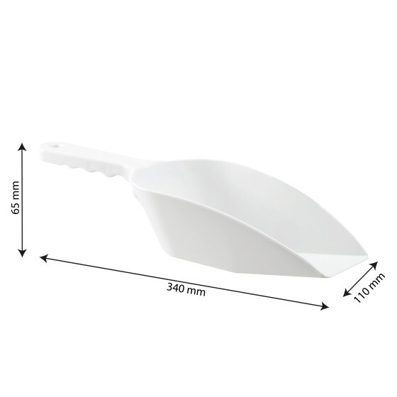 Pelle alimentaire plastique doseuse à fond plat 70 cl - 3 coloris HACCP