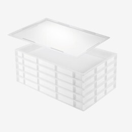 5er-Set Teigwannen 600x400 9 L + 1 Deckel
