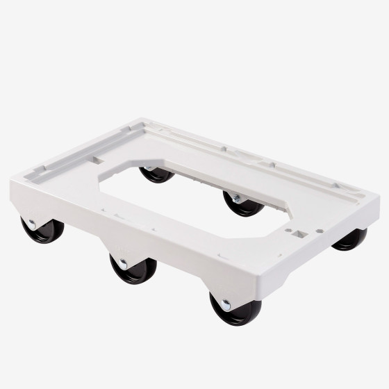 Socle rouleur 6 roues - axe acier