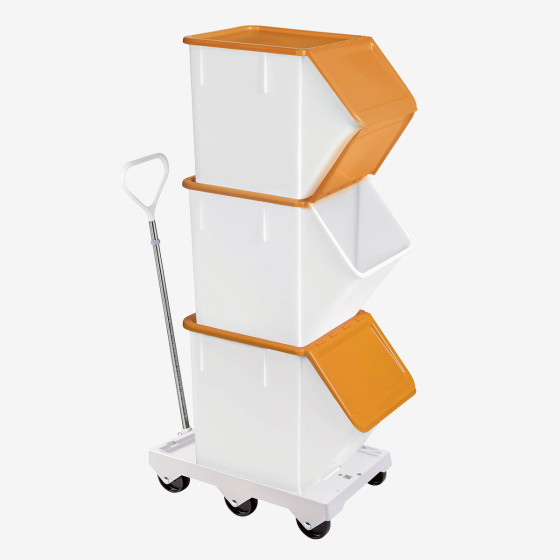 Socle rouleur 6 roues - axe acier