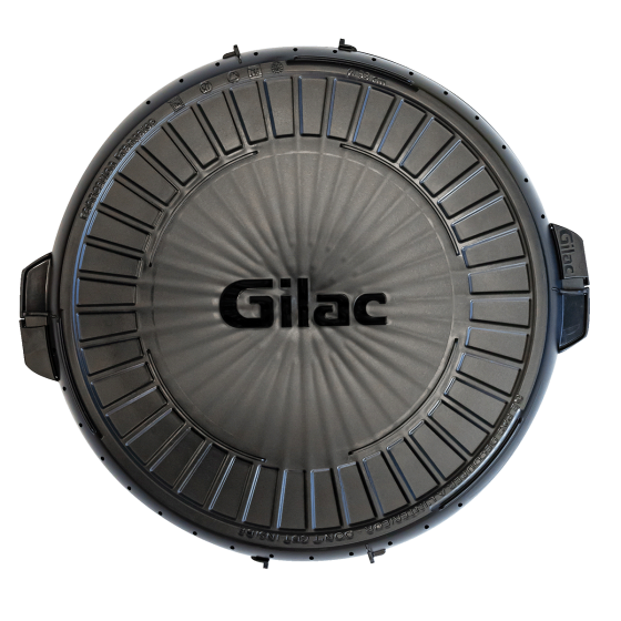 Boîte ronde réutilisable GILAC - lot de 10 - 2 couleurs