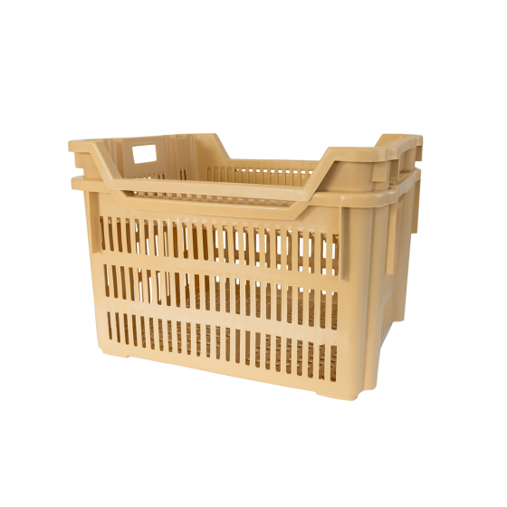 Stackable and nestable pastry bag 610 x 500 x 365 mm - 75 L - beige