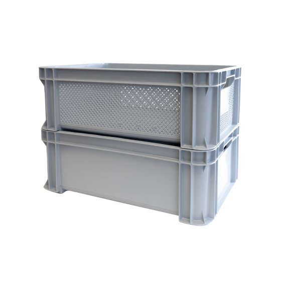 Stackable reinforced bin with handles 545 x 390 mm - 30 L and 45 L - 2 colours