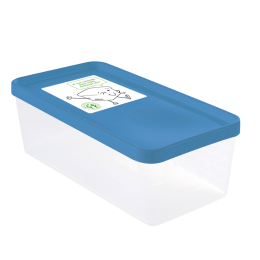 Airtight box 1.2 L + blue lid - pack of 12