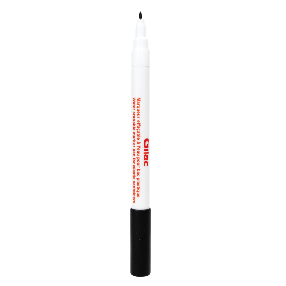 Pack of 8 water-erasable black markers