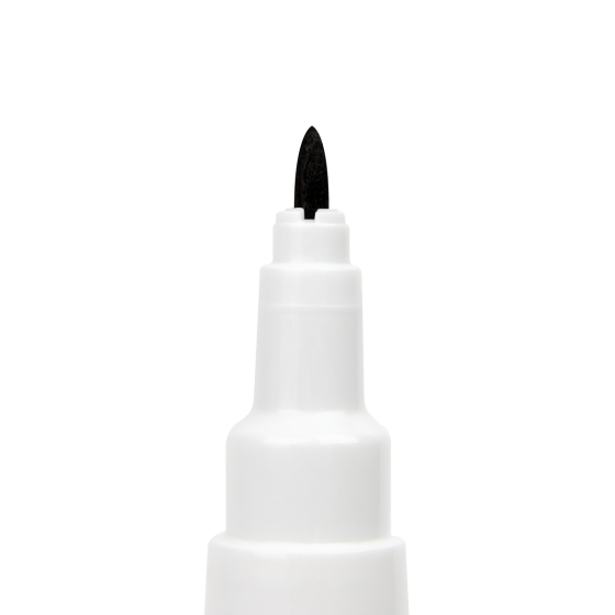 Pack of 8 water-erasable black markers