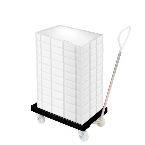 Bundle handle, rolling dolly, dough containers 15 L x20, and lid