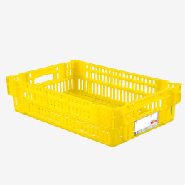 HACCP nesting stacking perforated crate - 600 x 400