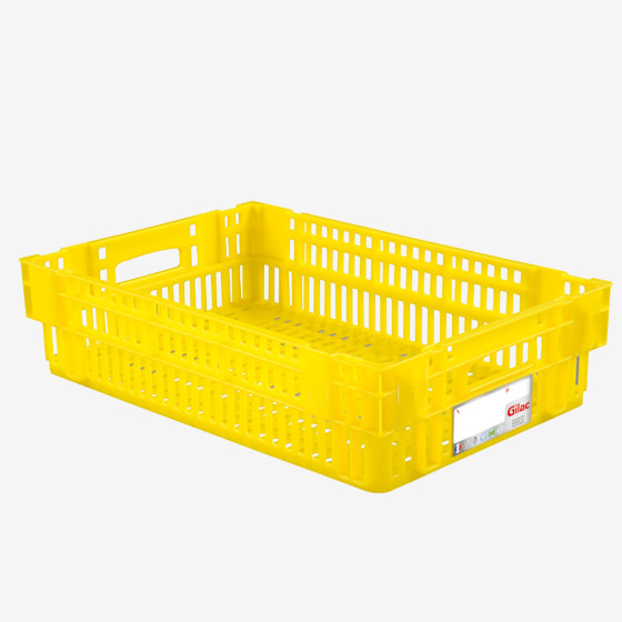 HACCP nesting stacking perforated crate - 600 x 400