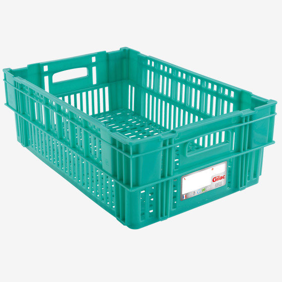 Caisse ajourée empilable emboîtable HACCP 600 x 400