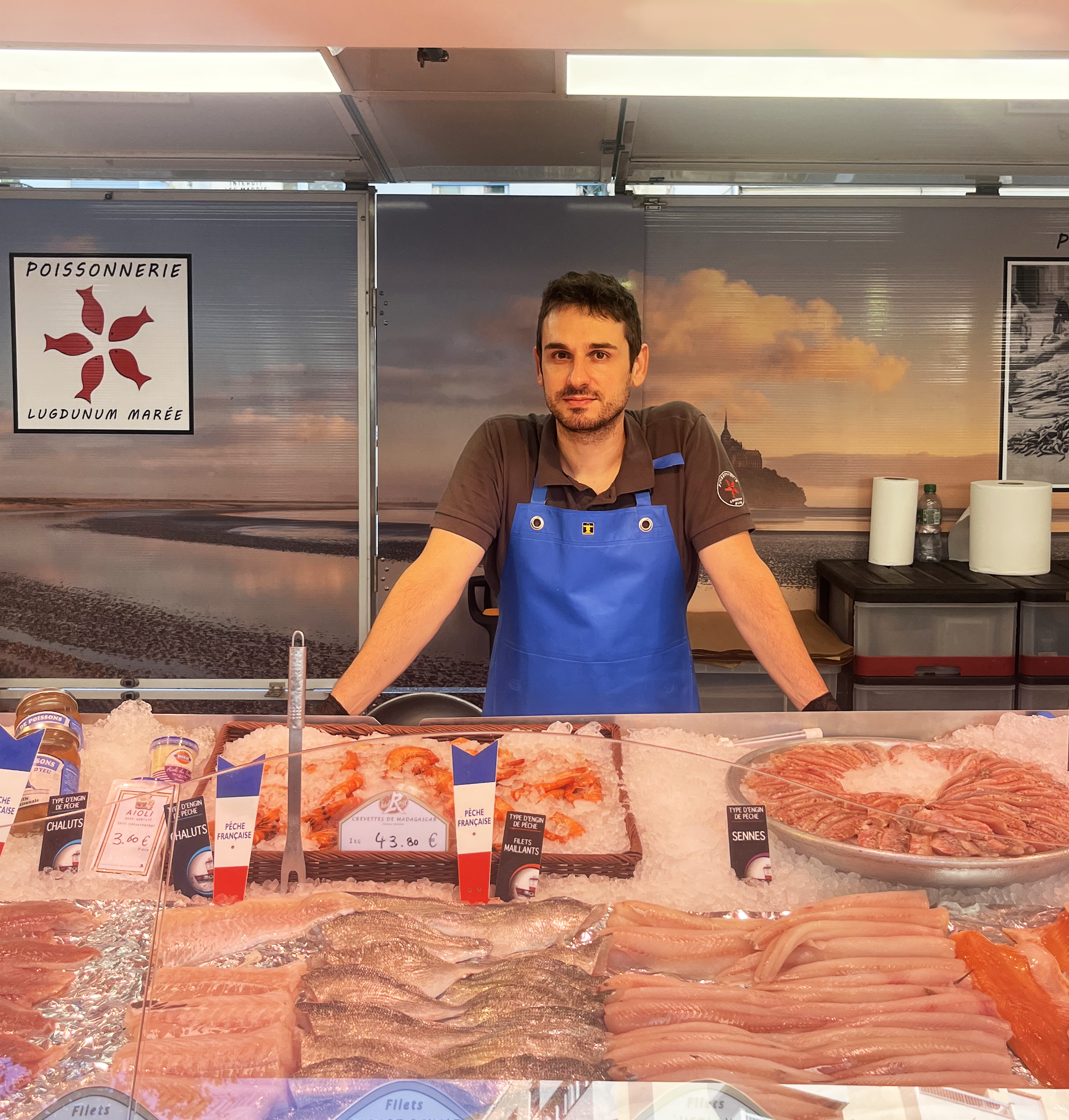 Portrait photo Yannick Garnier, poissonier