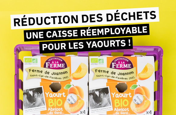 Gilac développe une caisse réemployable pour les yaourts fermiers !